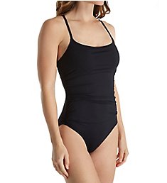 Anne Cole Live in Color Shirred Front One Piece Swimsuit MO057