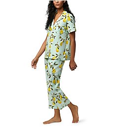 BedHead Pajamas Pear Tree Short Sleeve Cropped PJ Set 2727101