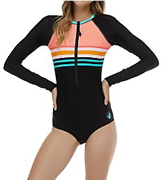 Body Glove Coral Reef Long Sleeve Paddle One-Piece Swimsuit 570764