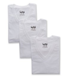 C-in2 100% Cotton High V Neck T-Shirts - 3 Pack 1310