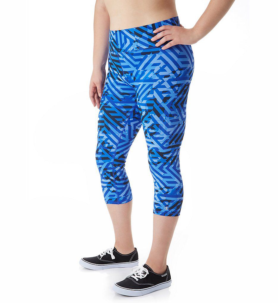 Champion Absolute Plus Size Print Capri with SmoothTec Band QM979P Champion Absolute Plus Size Print Capri with SmoothTec Band QM979P