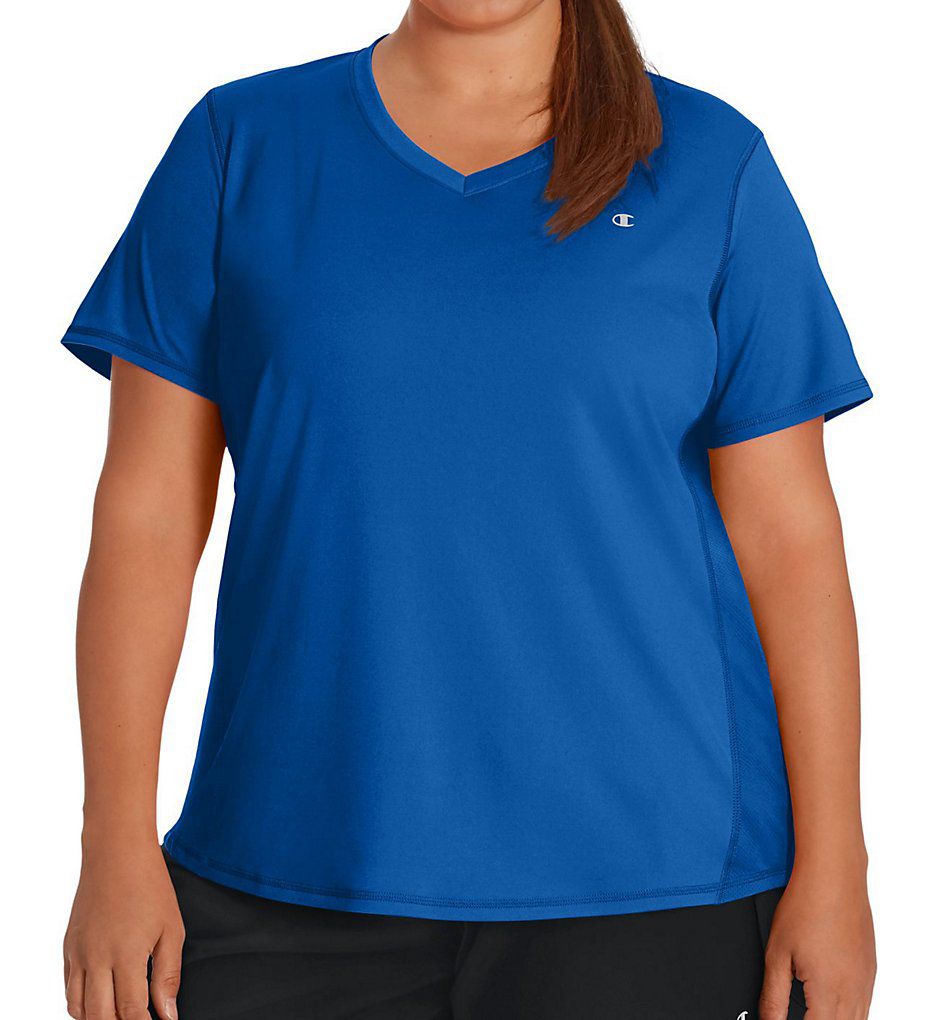Champion Plus Size Vapor Select X-Temp V-Neck Tee w/FreshIQ QW5401 Champion Plus Size Vapor Select X-Temp V-Neck Tee w/FreshIQ QW5401