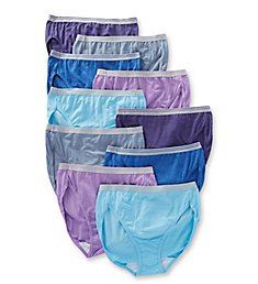 Fruit Of The Loom Cotton Heather Hi-Cut Panty - 10 Pack 10DHICH