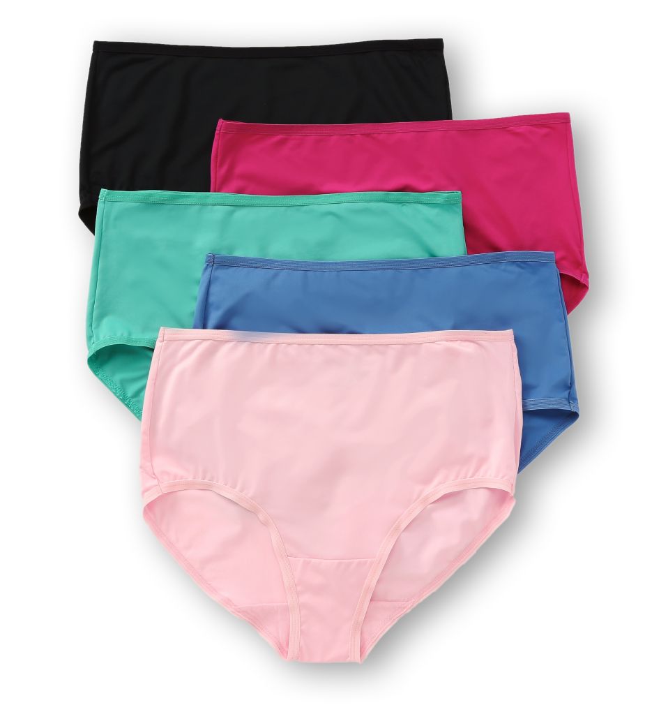 Fruit Of The Loom Assorted Microfiber Brief Panties - 5 Pack 5DMF201 Fruit Of The Loom Assorted Microfiber Brief Panties - 5 Pack 5DMF201