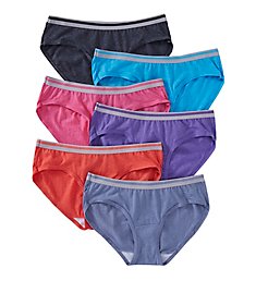 Fruit Of The Loom Heather Low Rise Hipster Panties - 6 Pack 6DLRHH1