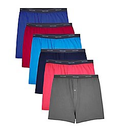Fruit Of The Loom Big Man Assorted Knit Boxer - 6 Pack 6P72BAM