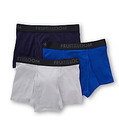 Fruit Of The Loom Breathable Assorted Short Boxer Briefs - 3 Pack BM3TK7C