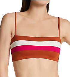 L Space Striped Rebel Bikini Swim Top CBRLT18