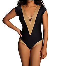 Leonisa Double Plunge Shaping One Piece Swimsuit 190952N