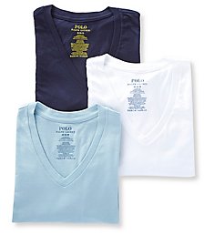 Polo Ralph Lauren Classic Fit 100% Cotton V-Neck Shirts - 3 Pack RCVNP3