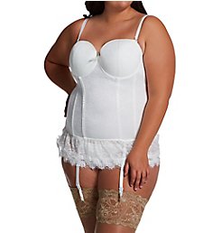 Seven 'til Midnight Plus Victorian Lace Bustier And Thong Set 9103X