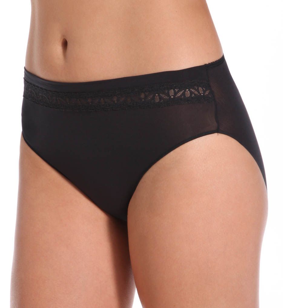 TC Fine Intimates Lace Trim Hi-Cut Brief Panty A4-074 TC Fine Intimates Lace Trim Hi-Cut Brief Panty A4-074
